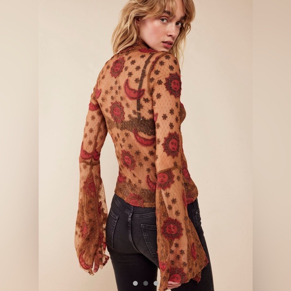 Sun moon and start top embroidered - Picture 2 of 5